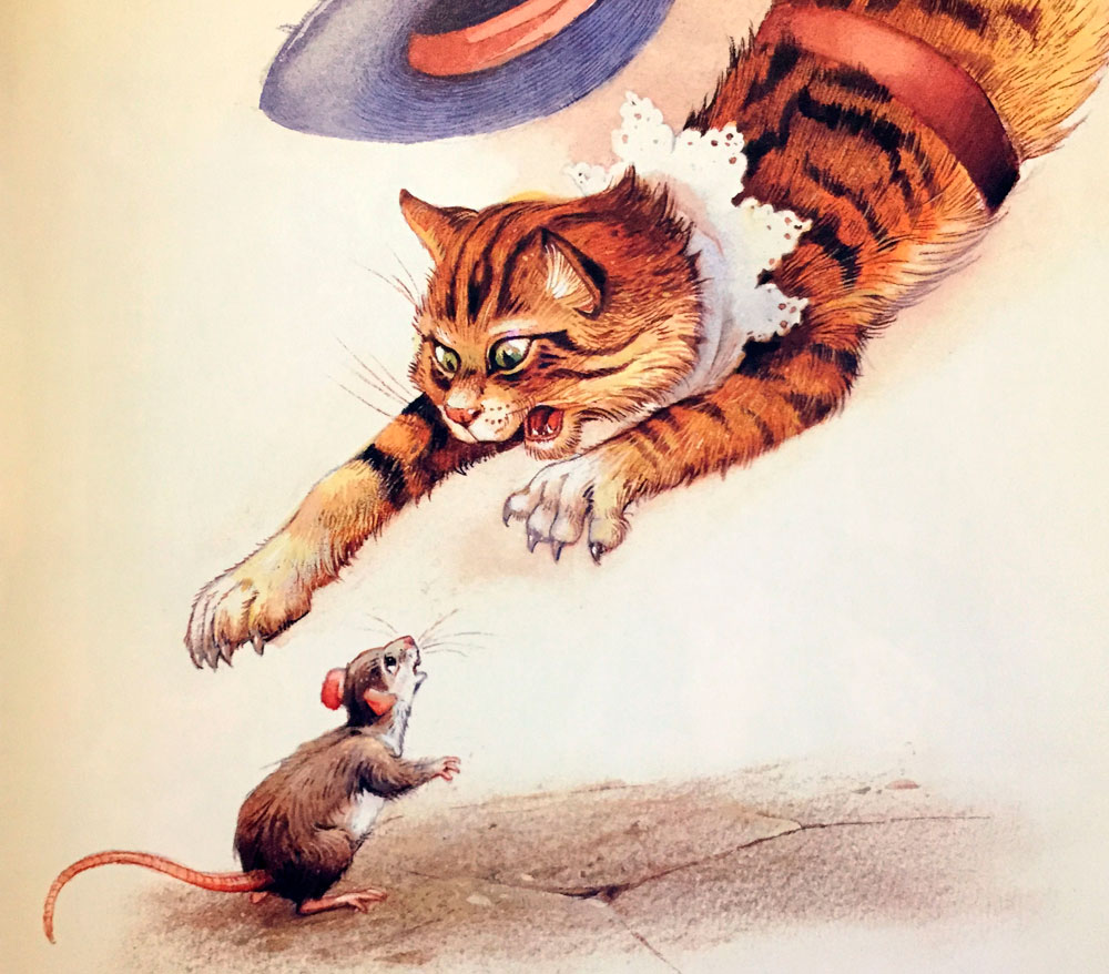 Кот и людоед в образе мыши.